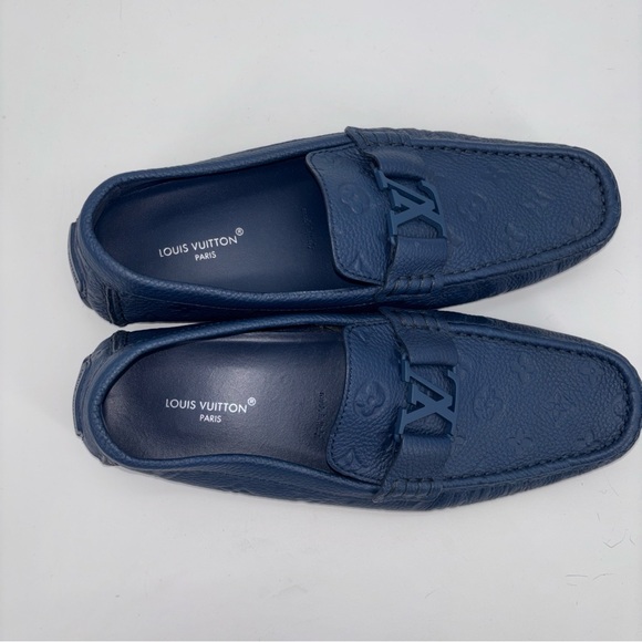 Louis Vuitton Men’s Monte Carlo Driver Shoes Size 11 Blue - Picture 3 of 9